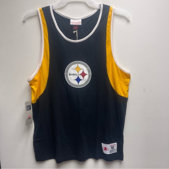 Pittsburgh Steelers Mitchell & Ness Matchup Tank Top Black Size Medium - Picture 3 of 6